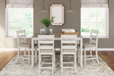 J&M Furniture - Ashley Furniture - Skempton Counter Height Dining Table and Bar Stools (Set of 7) - RECT DRM Counter TBL Set(7/CN) - D394-423